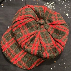 Plaid Baker Boy Hat